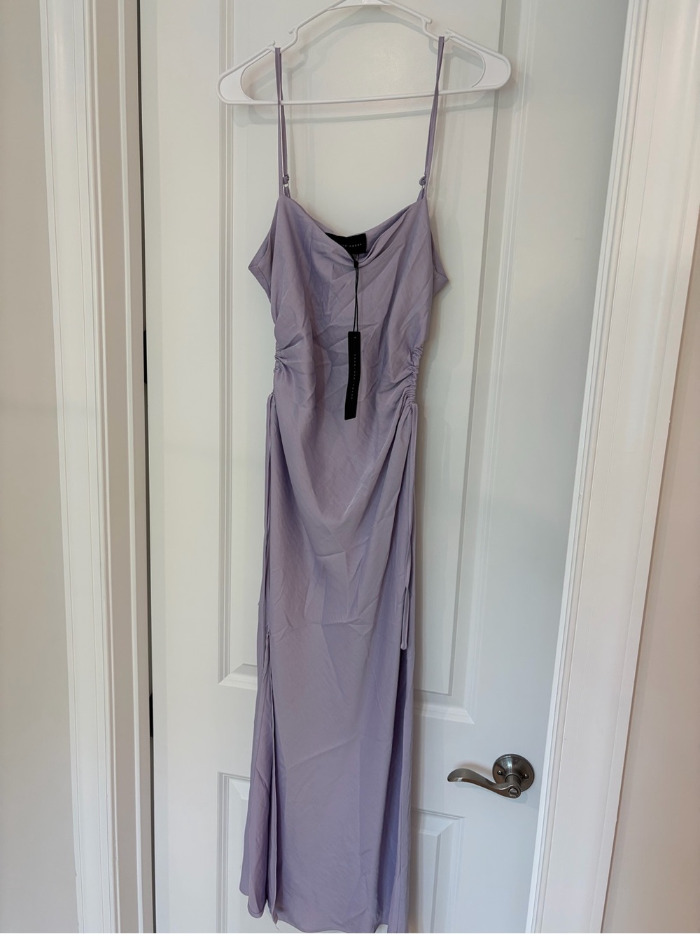 Spaghetti Strap Midi Dress in Lavender by UNKNOWN